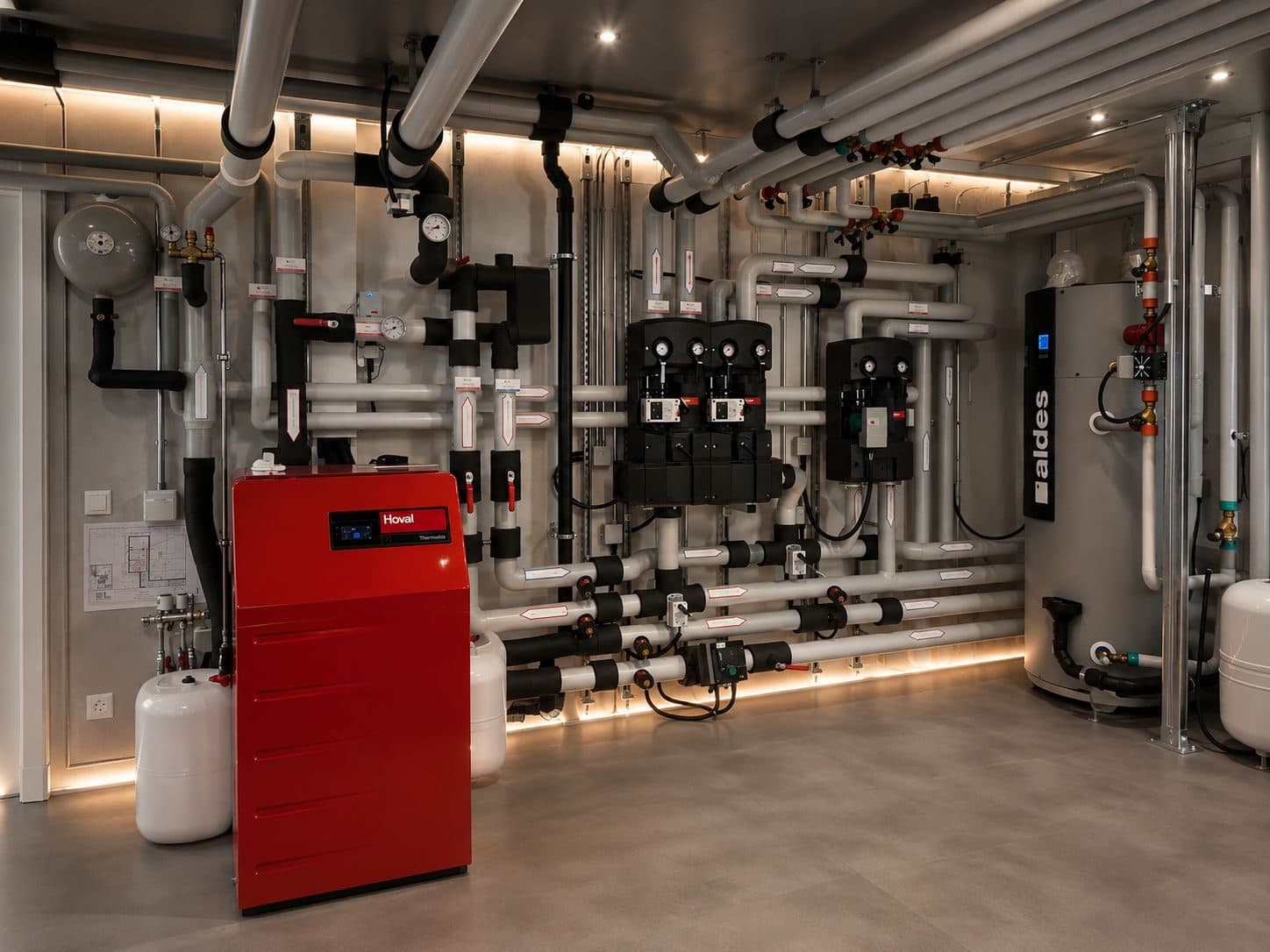 Chaufferie : production de chaleur et distribution